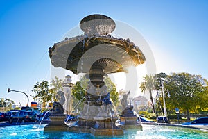 Alameda Albereda fountain of 1878 in Valencia photo