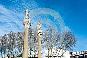 The Alameda de Hercules in Seville, Spain photo