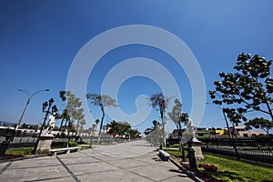 The Alameda de los Descalzos is an important mall, built in 1770 located in the Rimac district in the city of Lima, Peru photo