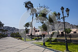 The Alameda de los Descalzos is an important mall, built in 1770 located in the Rimac district in the city of Lima, photo