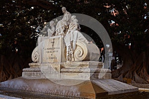 Alameda Doctor Moliner statue in Valencia photo