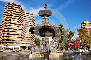 Alameda fountain in albereda at Valencia photo