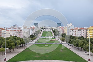 Alameda park in Lisbon Portugal photo