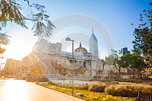 Alameda park, palace of fine arts latinoamericana