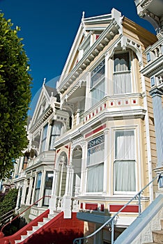 Alamo Square in San Francisco, Victorian houses