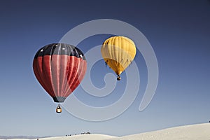 Alamogordo, New Mexico, USA. Balloon Fiesta on White Sands, Alamogordo, New Mexico, USA