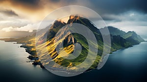 Alando Aerial Mountain Photography: Capturing Nature\'s Atmospheric Beauty photo
