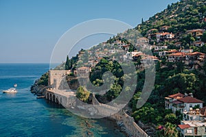 Alanya city, Turkey, view from red tower