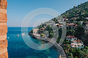 Alanya city, Turkey, view from red tower