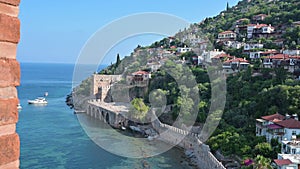 Alanya city, Turkey, view from red tower