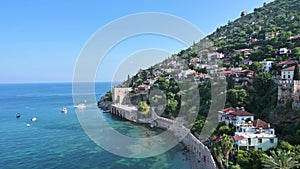 Alanya city, Turkey, view from red tower