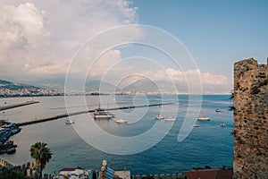 Alanya city, Turkey, view from red tower