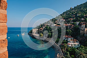 Alanya city, Turkey, view from red tower