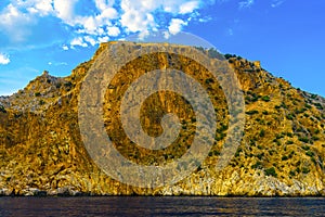 Alanya fortress view from sea