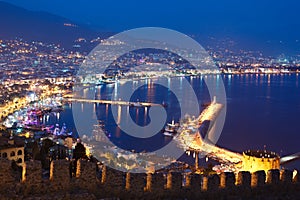 Alanya at night photo