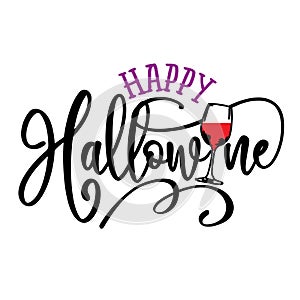 Happy Hallo Wine Halloween photo
