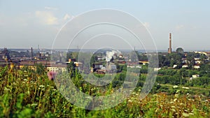 Alapaevsky Metallurgical Plant pollutes environment of small city of Ural.