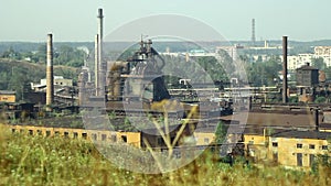 Alapaevsky Metallurgical Plant pollutes environment of small city of Ural.