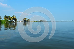 Beautiful scenery of backwaters