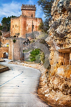 Alarcon castle - medieval castle in Spain, Castile- la mancha