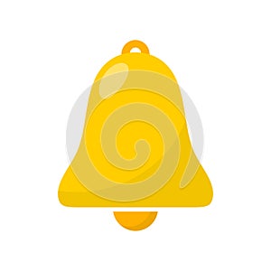 Alarm bell icon, service handbell.  Vector illustration