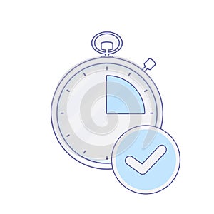 Alarm check clock hour minute time timer icon