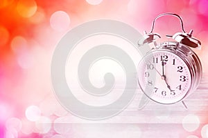 Alarm clock and abstract background