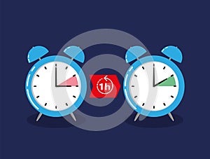 Alarm clock change for daylight savings time