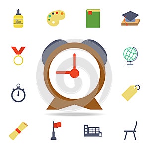 alarm clock colored icon. Detailed set of colored education icons. Premium graphic design. One of the collection icons for