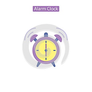 Alarm clock flat icon