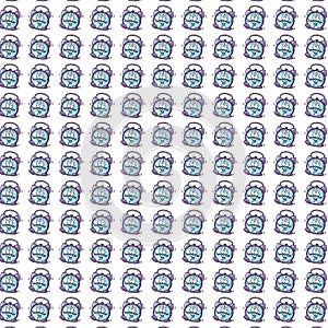 Alarm clock, gift card or cloth, pattern, repeating pattern,