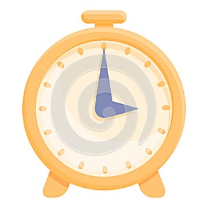 Alarm clock icon cartoon vector. Time watch