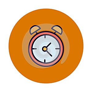 Alarm clock Isolated Vector icon which can easily modify or edit