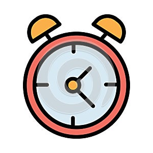 Alarm clock Isolated Vector icon which can easily modify or edit