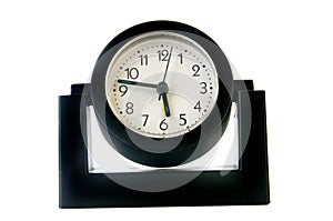 Alarm clock, isolated on the white background