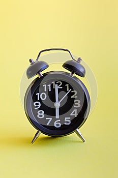 Alarm clock with six o`clock