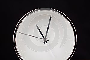clock stop concept of time and work of time is valuable to life photo in studio
