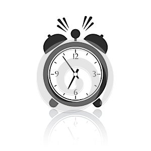 Alarm clock vector icon