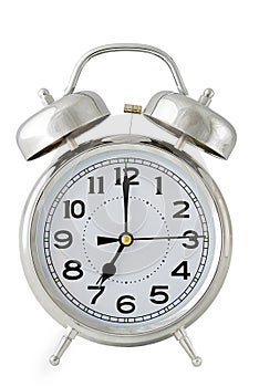 Alarm clock on white