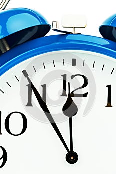 Alarm clock on a white background