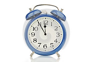 Alarm clock on white background