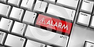 Alarm - computer keyboard