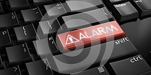 Alarm - computer keyboard