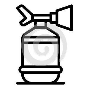 Alarm fire extinguisher icon, outline style
