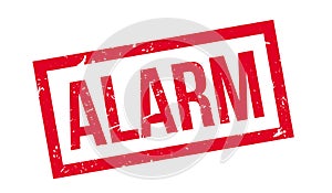 Alarm rubber stamp