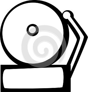 alarm or school bell vector illustration