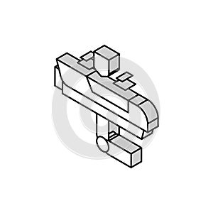 alarm signalization isometric icon vector illustration