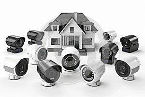 Alarm systems employing wireless surveillance oversee security operations, fortifying camera systems with automated CCTV protocols photo