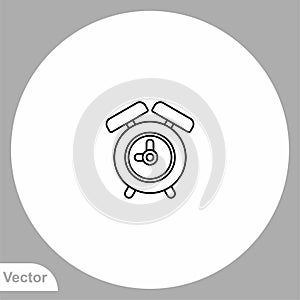 Alarm vector icon sign symbol