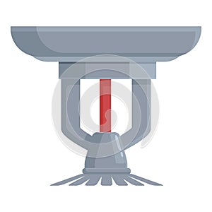Alarm water sprinkler icon cartoon vector. Smart irrigate photo